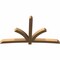 Ekena Millwork Davenport Timber Gable Bracket, Western Red Cedar, 108"W x 63"H x 5 1/2"D x 5 1/2"F, 14/12 Pitch GBW108X63X0606DAV00SWR - alternate 5